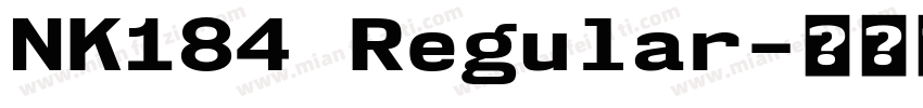 NK184 Regular字体转换